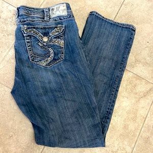 Silver Jeans Bling Pockets